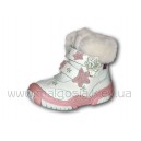 Белые зимние ботиночки для девочки (р.21-26) ds-2126Wf-01