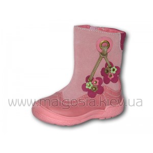 Сапожки для девочки из натуральной кожи (р.22-27) vd-2227Pz