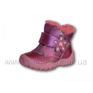 Зимние ботиночки з натуральной кожи (р.22-27) ds-2227Vf