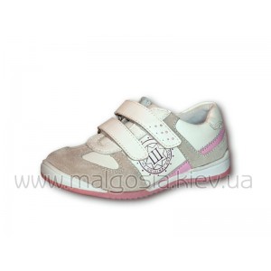 Кроссовки из натуральной кожи (р.25-30) dk-2530Wbg-s