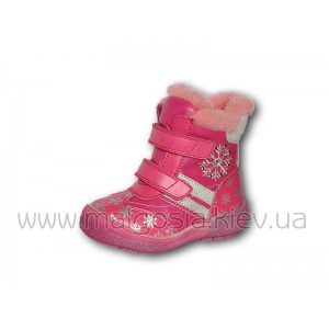 Зимние ботиночки со снежинками (р.22-27) n-ds-2227Mp